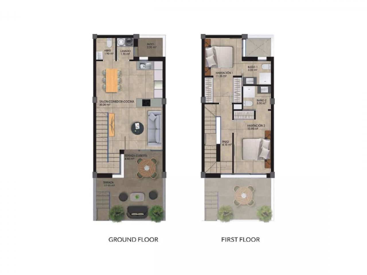 2 makuuhuone Omakotitalo myytävänä paikassa Dolores mukana uima-altaan - 259 000 € (Ref: 9318962)