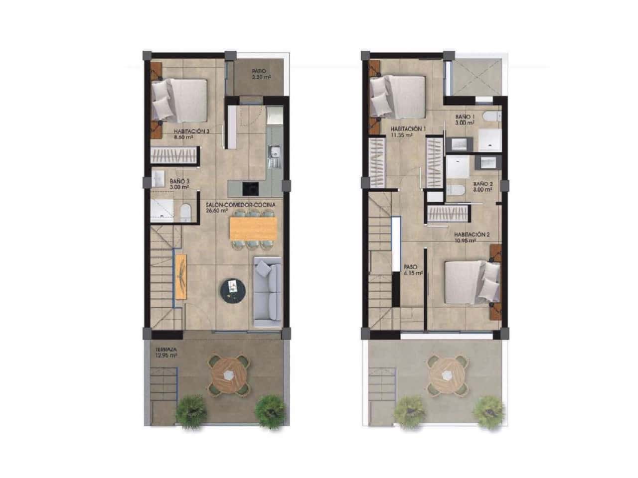 2 makuuhuone Omakotitalo myytävänä paikassa Dolores mukana uima-altaan - 259 000 € (Ref: 9318962)