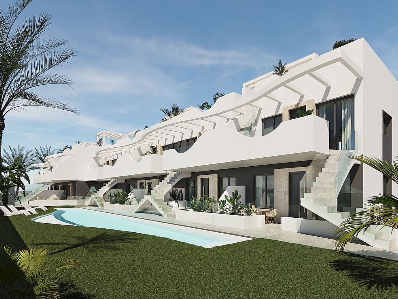 2 quarto Moradia em Banda para venda em Pilar de la Horadada com piscina - 255 000 € (Ref: 9318967)