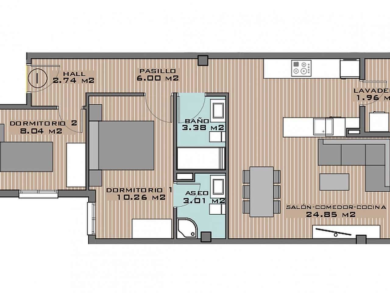 3 camera da letto Attico in vendita in Algorfa con piscina - 225.570 € (Rif: 9318968)