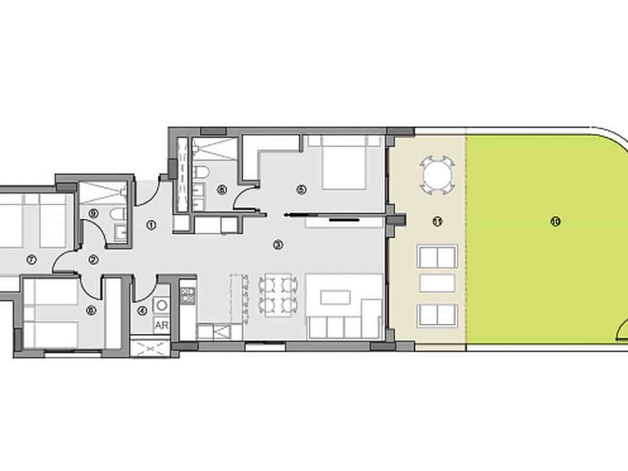 3 soveværelse Lejlighed til salg i Orihuela Costa med swimmingpool - € 364.000 (Ref: 9318971)