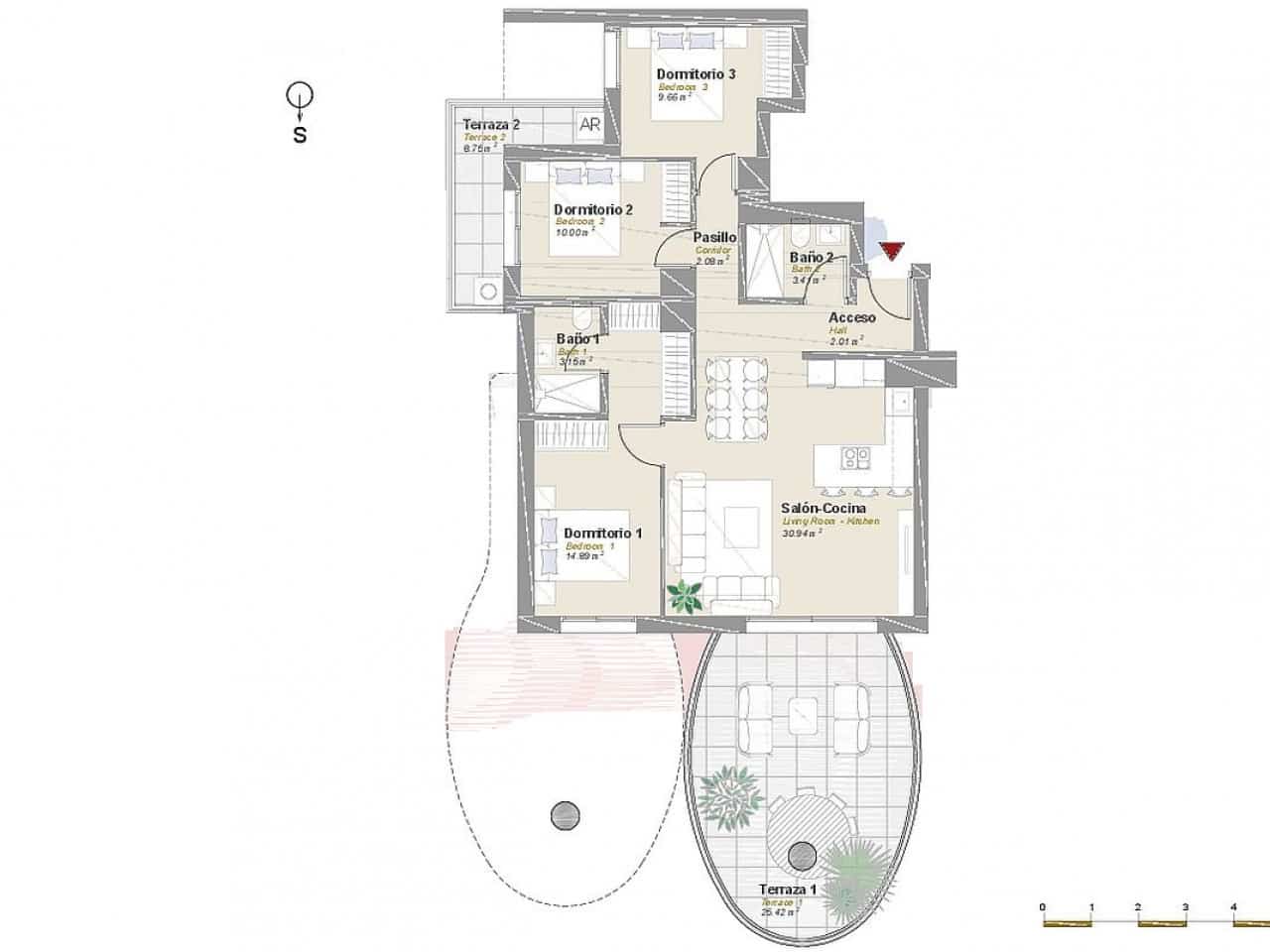 3 bedroom Apartment for sale in Calpe / Calp with pool - € 580,000 (Ref: 9318972)
