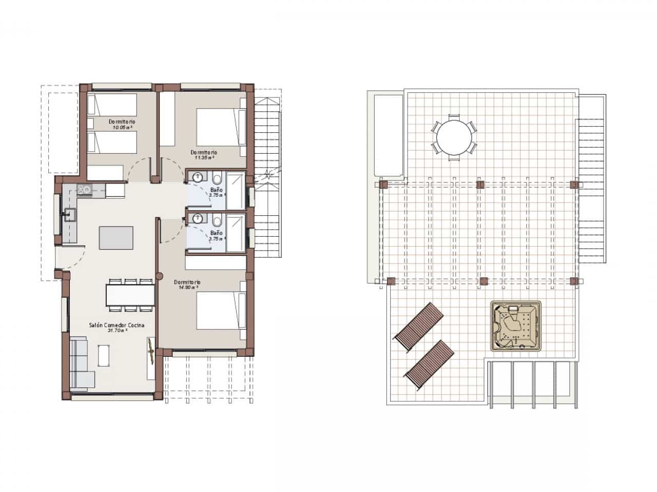 3 soverom Villa til salgs i Vera med svømmebasseng - € 459 000 (Ref: 9318983)