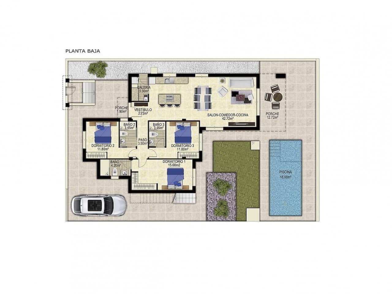 3 bedroom Villa for sale in Polop with pool - € 649,000 (Ref: 9318989)