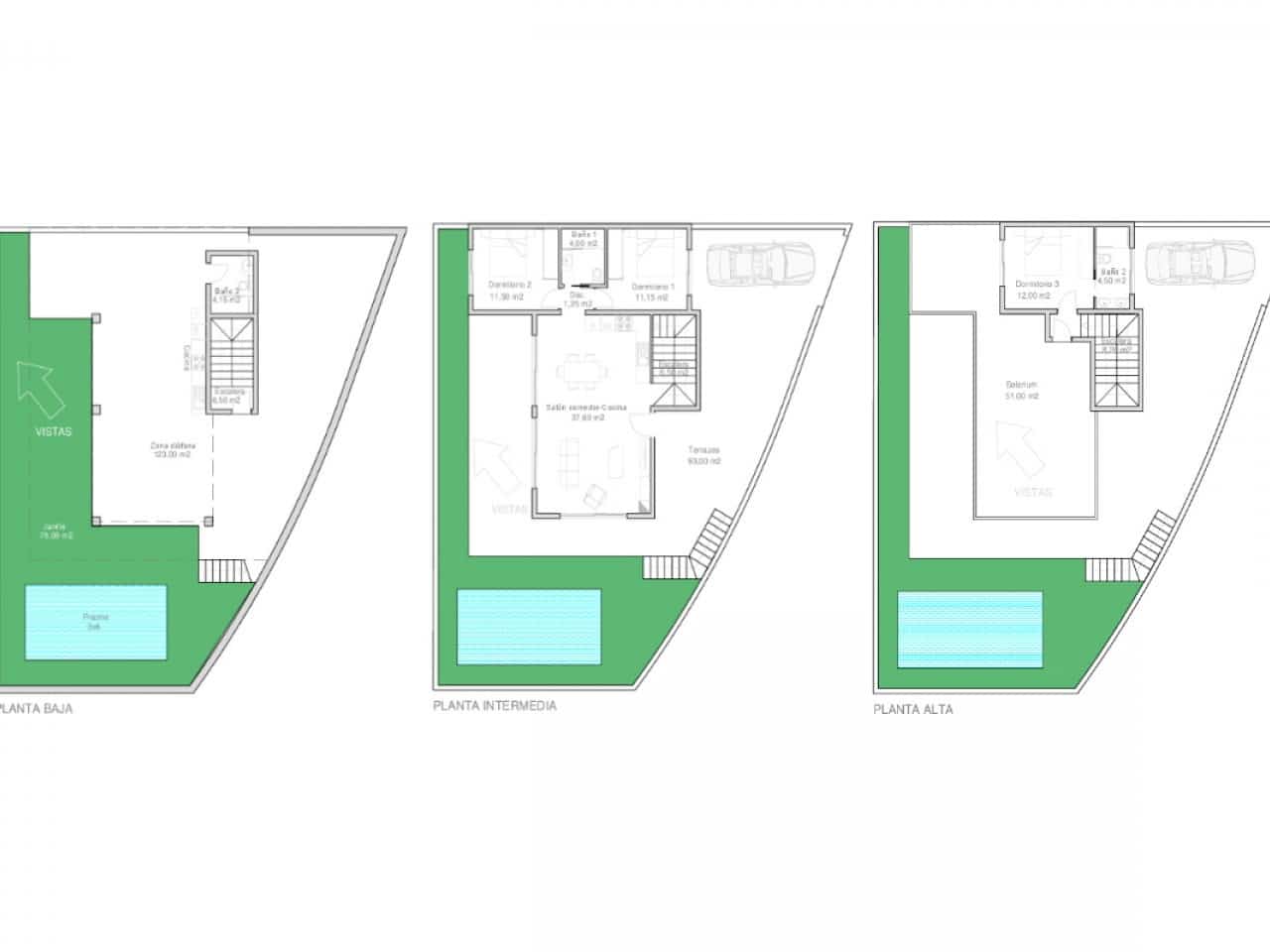 3 bedroom Villa for sale in Ciudad Quesada with pool - € 598,000 (Ref: 9318996)