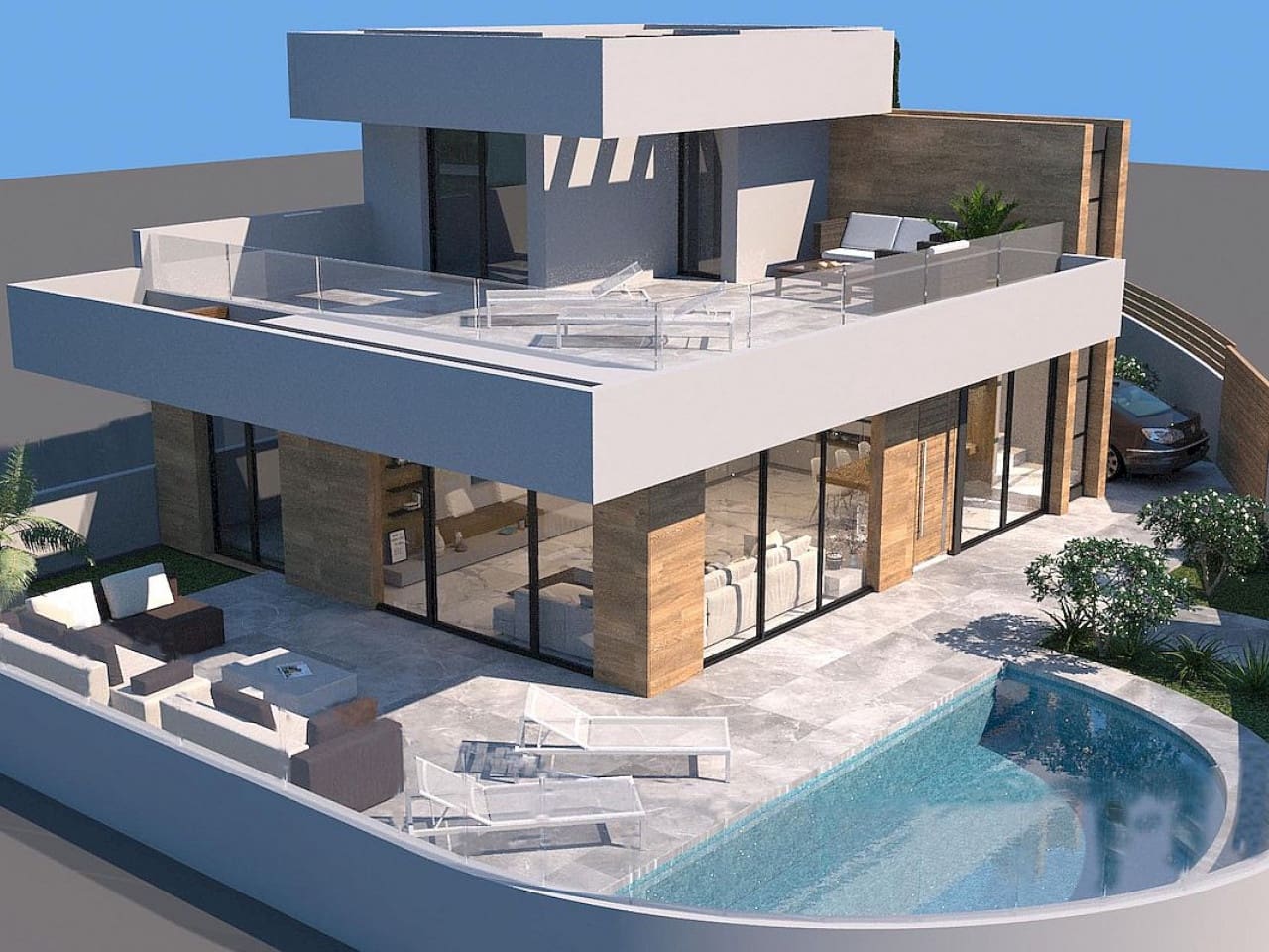 3 bedroom Villa for sale in Ciudad Quesada with pool - € 598,000 (Ref: 9318996)