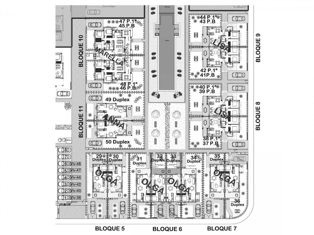 3 quarto Moradia em Banda para venda em Dona Pepa com piscina - 412 100 € (Ref: 9319007)