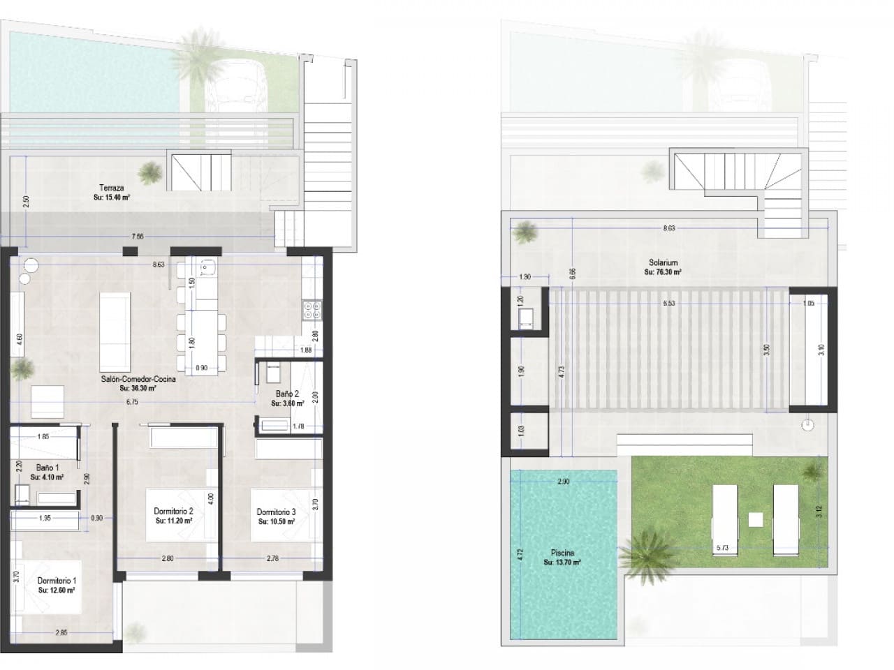 3 makuuhuone Rivitalo myytävänä paikassa San Pedro del Pinatar mukana uima-altaan - 409 000 € (Ref: 9319010)