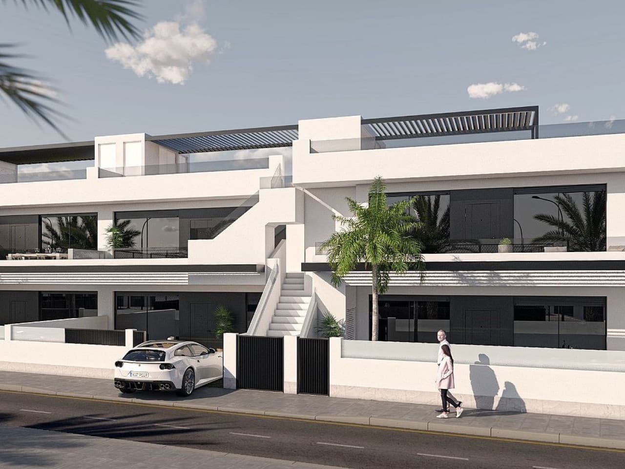 3 makuuhuone Rivitalo myytävänä paikassa San Pedro del Pinatar mukana uima-altaan - 409 000 € (Ref: 9319010)