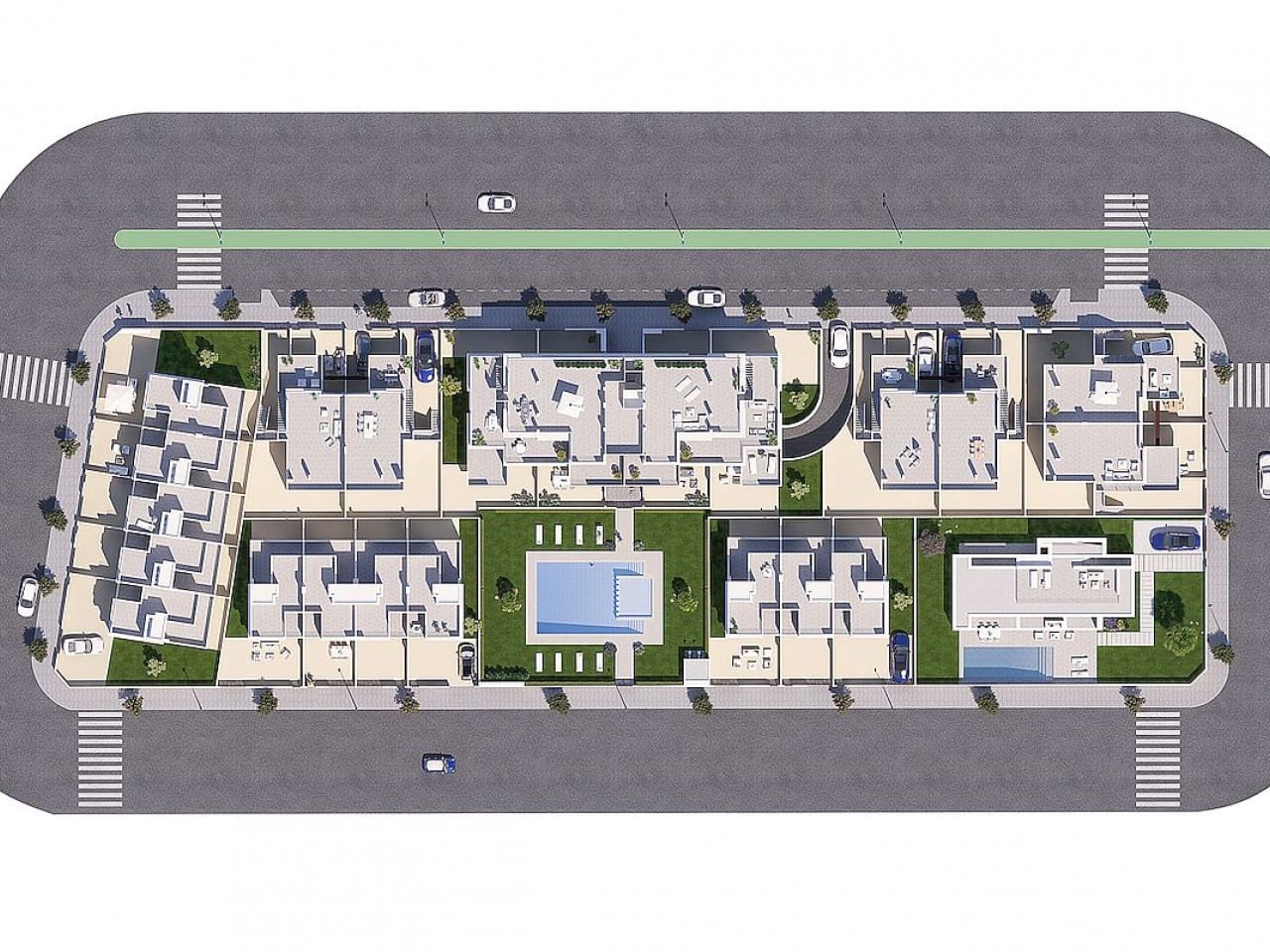 2 soveværelse Rækkehus til salg i Torre de la Horadada med swimmingpool - € 369.900 (Ref: 9319014)