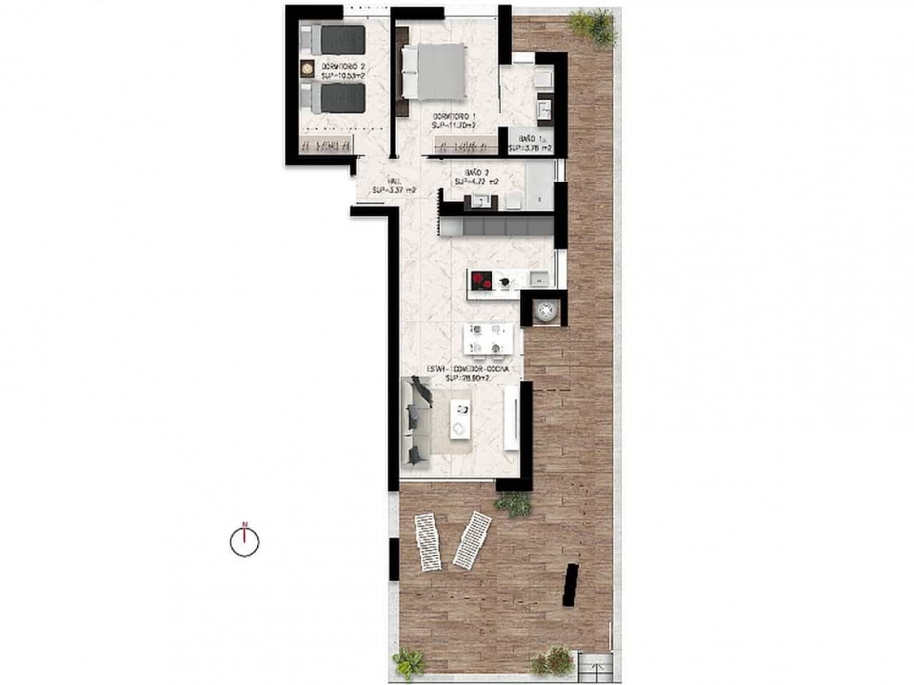 2 soverom Rekkehus til salgs i Ciudad Quesada med svømmebasseng - € 279 000 (Ref: 9319027)