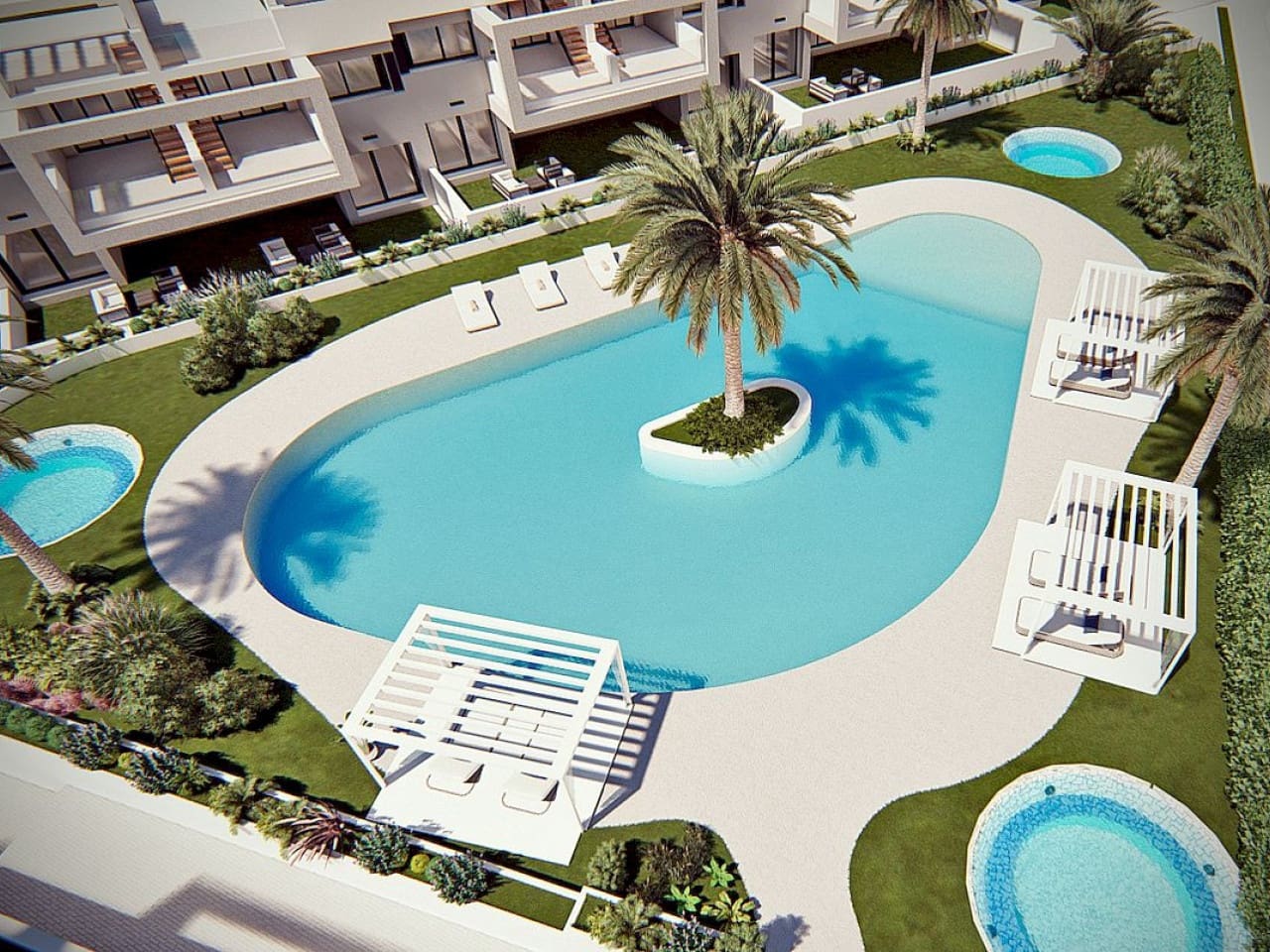 2 makuuhuone Rivitalo myytävänä paikassa Los Balcones mukana uima-altaan - 329 900 € (Ref: 9319033)