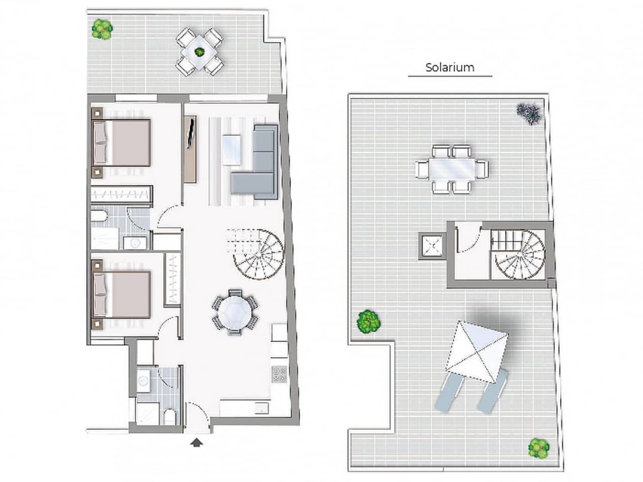 3 makuuhuone Kattohuoneisto myytävänä paikassa Torrevieja mukana uima-altaan - 460 000 € (Ref: 9319039)