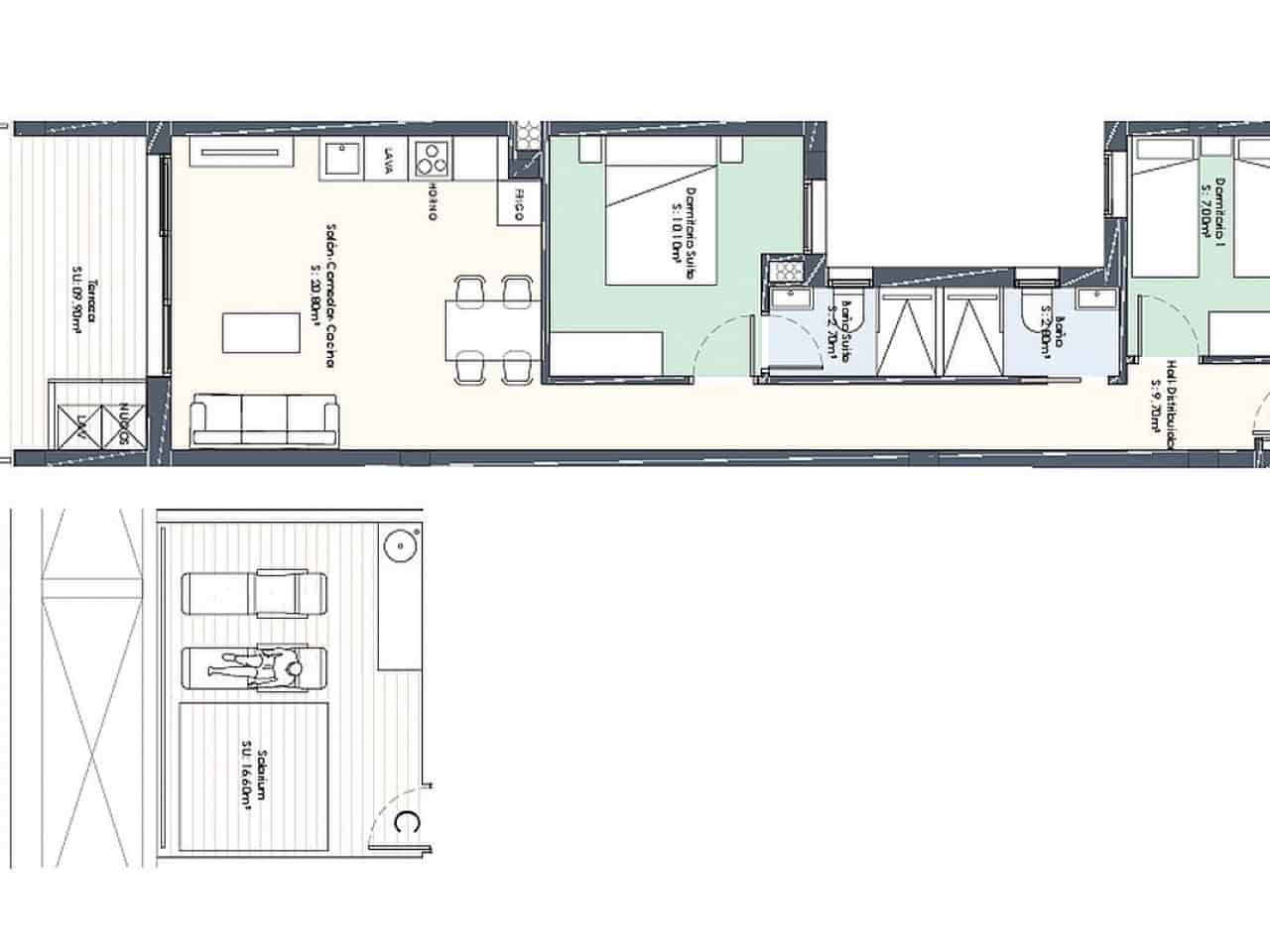 2 bedroom Penthouse for sale in Torrevieja with pool - € 469,000 (Ref: 9319042)