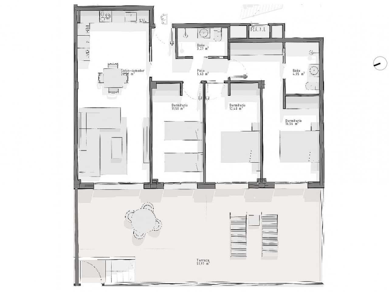 3 soveværelse Lejlighed til salg i Aguilas med swimmingpool - € 288.000 (Ref: 9319052)