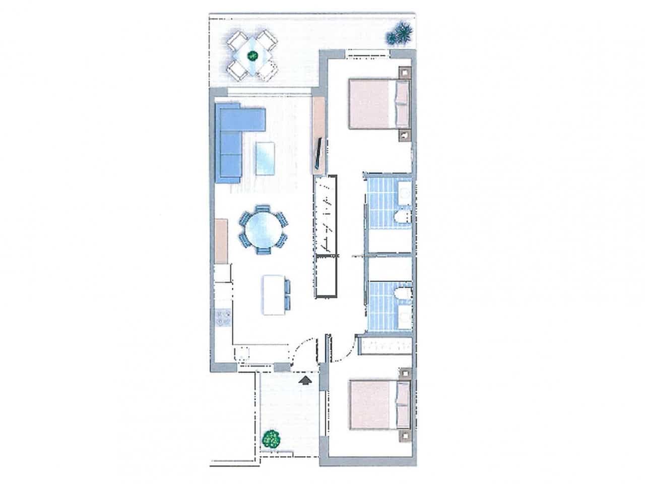 2 bedroom Apartment for sale in Torrevieja with pool garage - € 315,000 (Ref: 9319053)