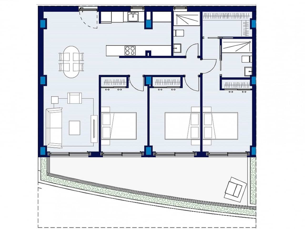 3 chambre Penthouse à vendre à Alfaz del Pi / L'Alfas del Pi avec piscine - 850 000 € (Ref: 9319055)