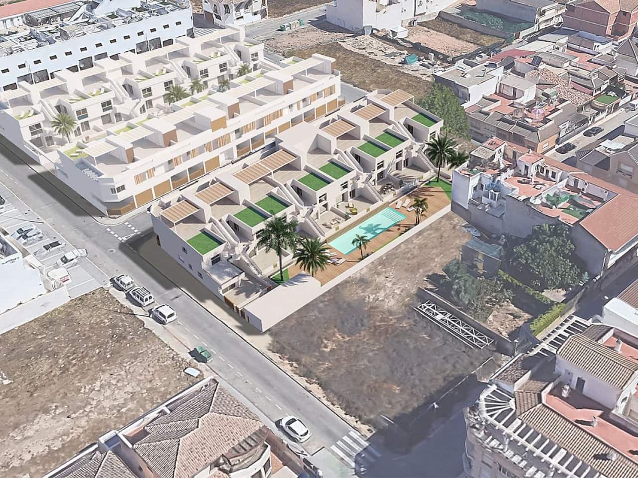 2 sovrum Radhus till salu i Pilar de la Horadada med pool - 304 900 € (Ref: 9319056)