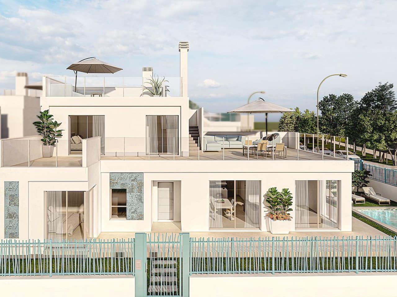 3 sypialnia Willa na sprzedaż w Los Alcazares z basenem - 442 000 € (Ref: 9319064)