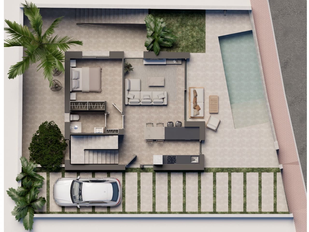 2 camera da letto Villa in vendita in Pilar de la Horadada con piscina - 490.000 € (Rif: 9319071)