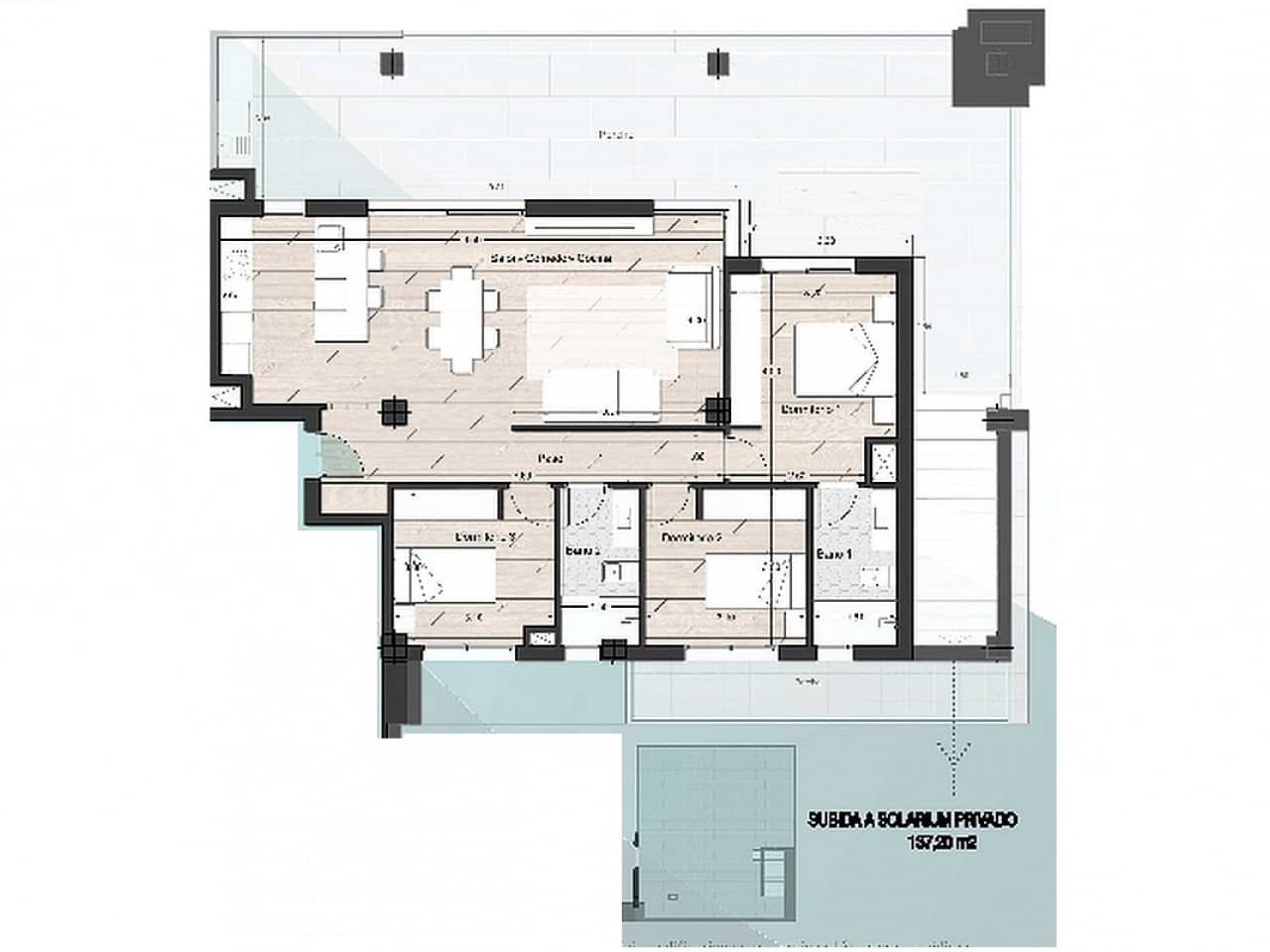 3 bedroom Apartment for sale in Los Narejos with pool - € 324,900 (Ref: 9319072)