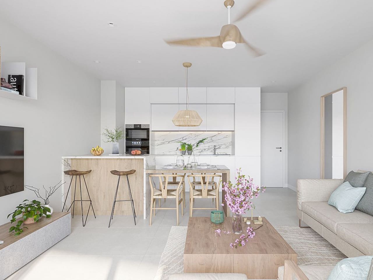 2 soveværelse Penthouse til salg i Lo Pagan med swimmingpool - € 370.000 (Ref: 9319093)