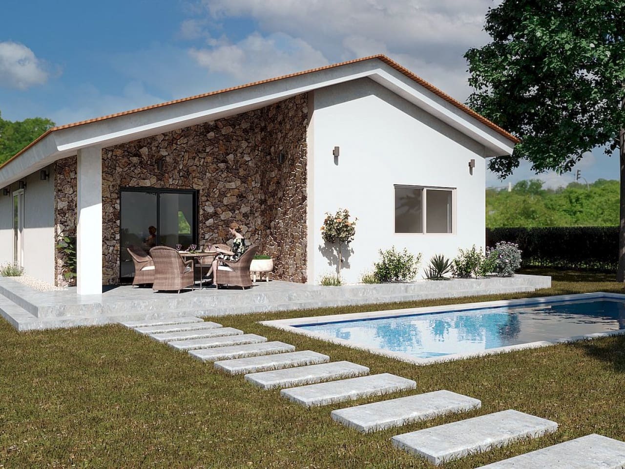 3 soveværelse Villa til salg i Moratalla med swimmingpool - € 289.000 (Ref: 9319101)