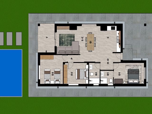 3 soveværelse Villa til salg i Moratalla med swimmingpool - € 289.000 (Ref: 9319101)