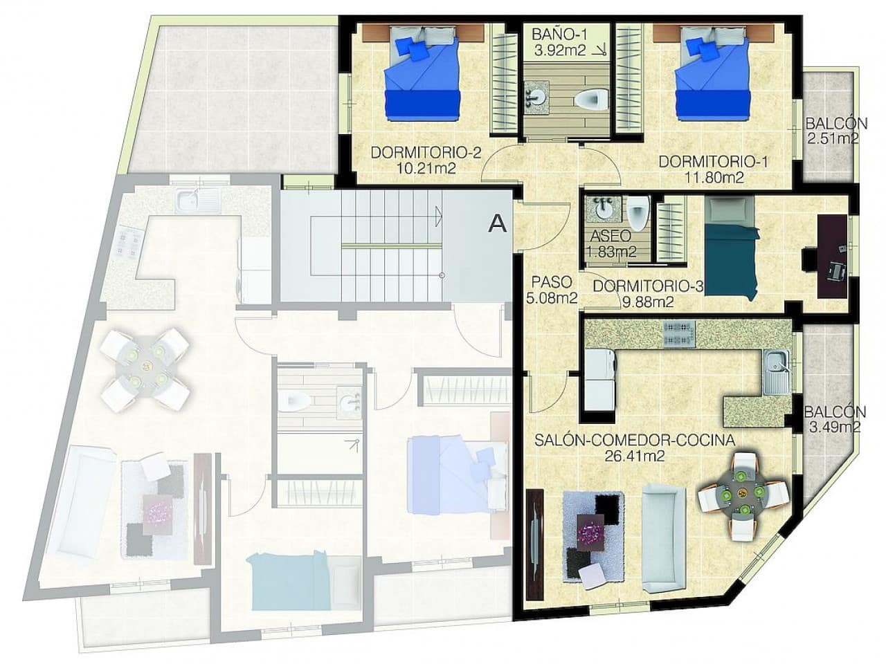 2 makuuhuone Huoneisto myytävänä paikassa Jacarilla - 139 000 € (Ref: 9319102)