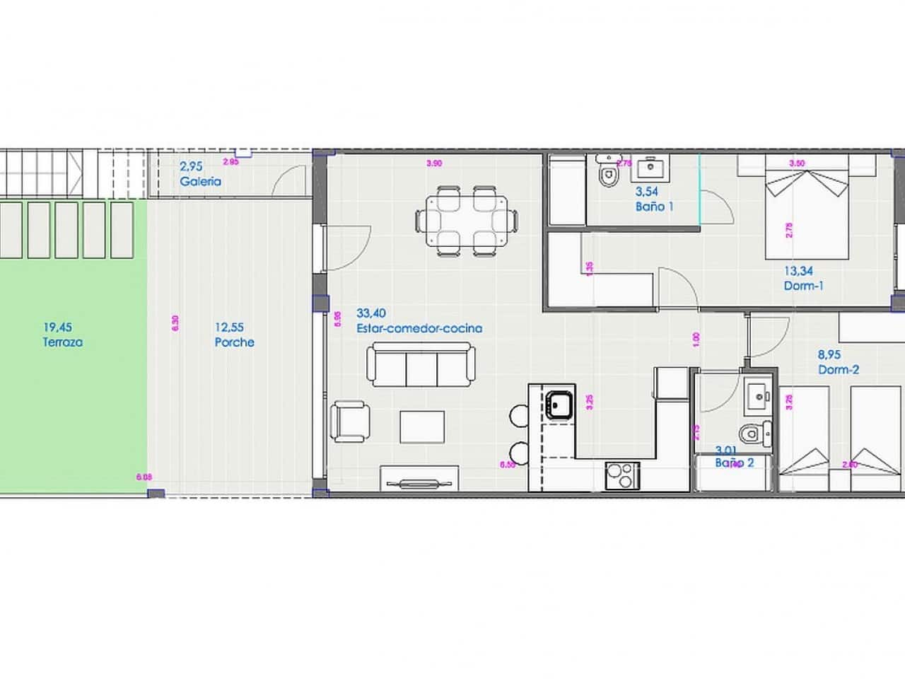 3 soverom Hus til salgs i Villamartin med svømmebasseng - € 355 000 (Ref: 9319107)