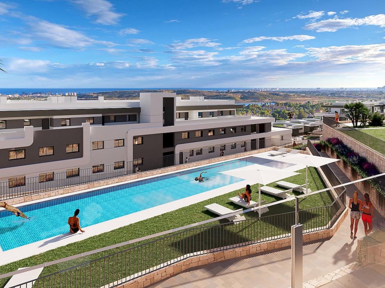 3 soveværelse Lejlighed til salg i Muchamiel / Mutxamel med swimmingpool - € 310.500 (Ref: 9319110)