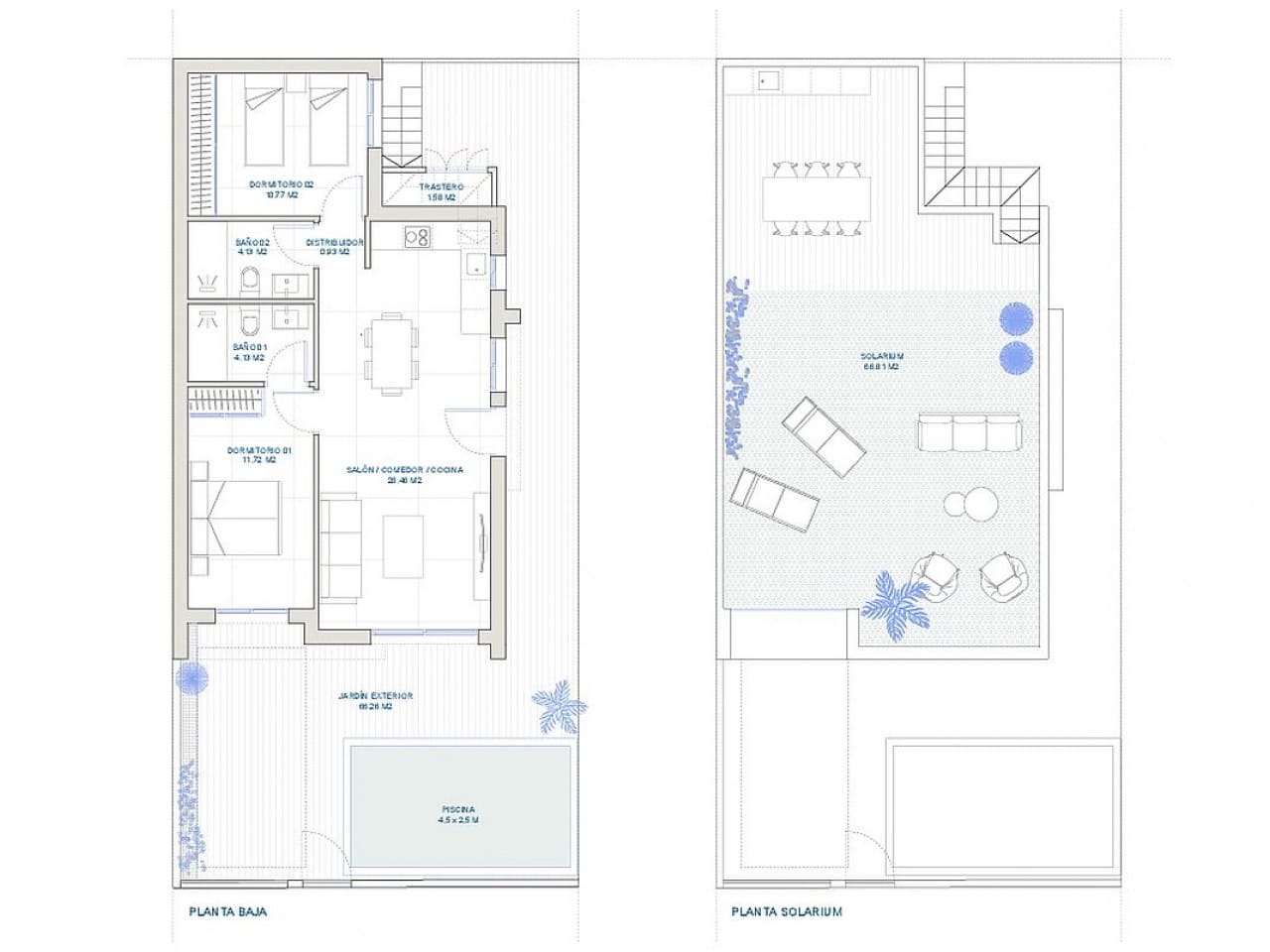 2 sypialnia Willa na sprzedaż w Roldan z basenem - 227 500 € (Ref: 9319114)