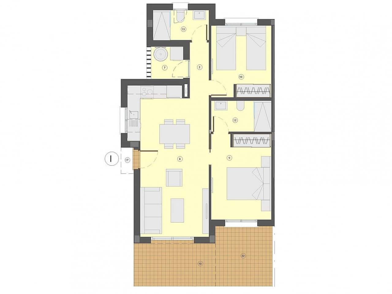 3 makuuhuone Huvila myytävänä paikassa Busot mukana uima-altaan - 409 000 € (Ref: 9319131)