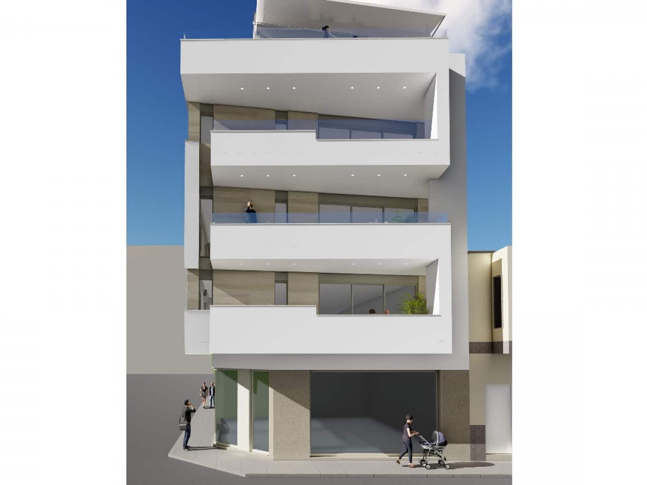 2 soveværelse Lejlighed til salg i Torrevieja med swimmingpool - € 285.000 (Ref: 9319136)
