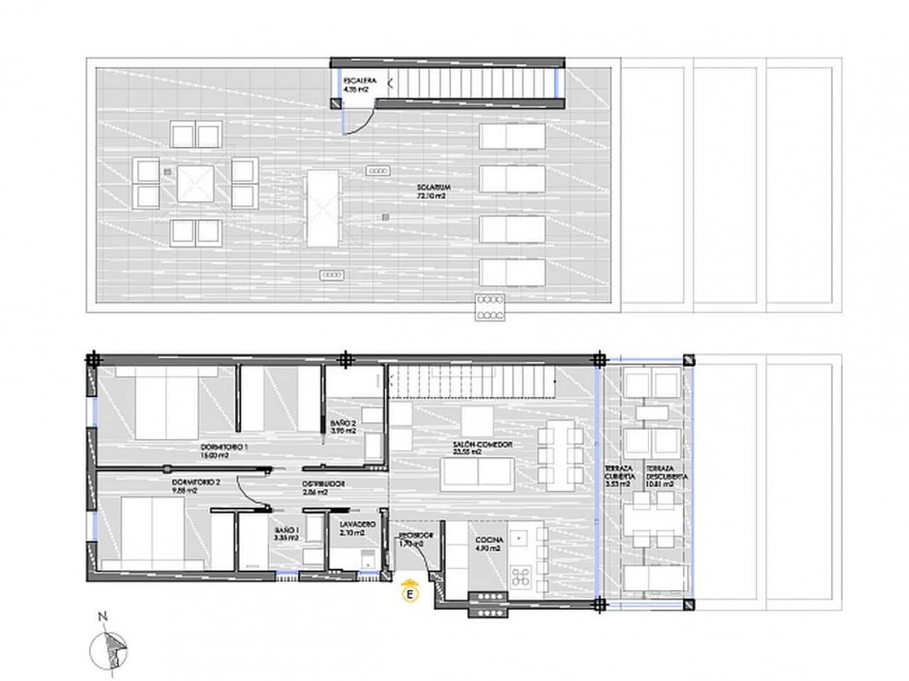 2 quarto Penthouse para venda em Mar de Cristal com piscina - 325 000 € (Ref: 9319145)