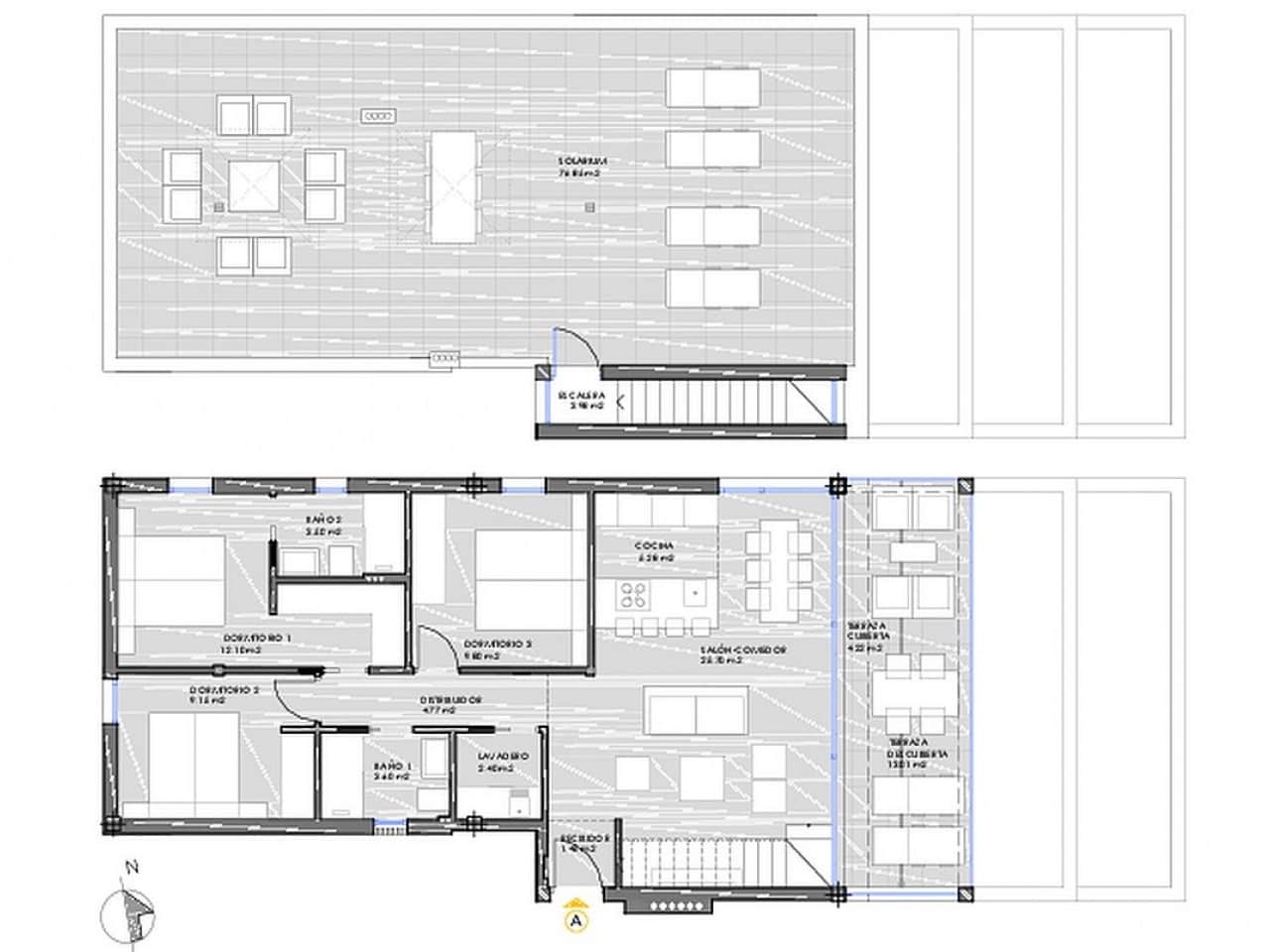 2 quarto Penthouse para venda em Mar de Cristal com piscina - 325 000 € (Ref: 9319145)