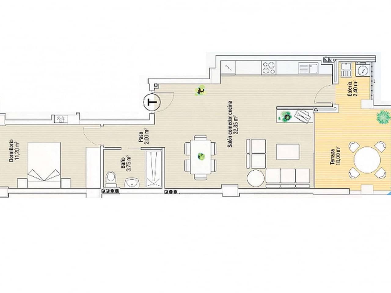 2 makuuhuone Huoneisto myytävänä paikassa La Manga del Mar Menor mukana uima-altaan - 237 132 € (Ref: 9319153)