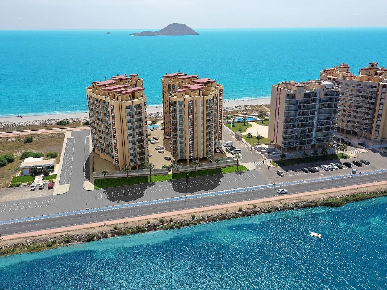2 makuuhuone Huoneisto myytävänä paikassa La Manga del Mar Menor mukana uima-altaan - 237 132 € (Ref: 9319153)