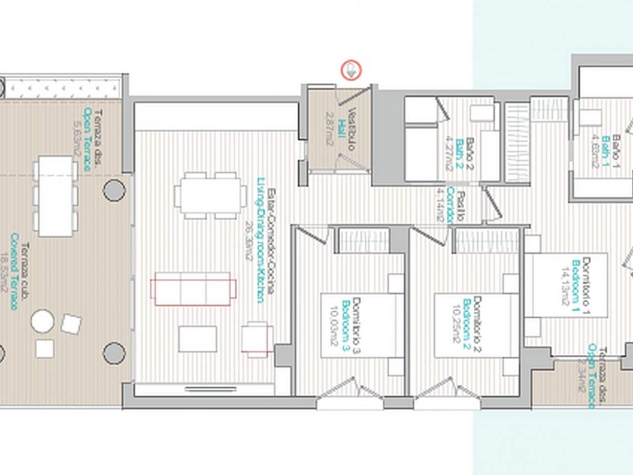 3 quarto Penthouse para venda em Calpe / Calp com piscina - 1 650 000 € (Ref: 9319160)