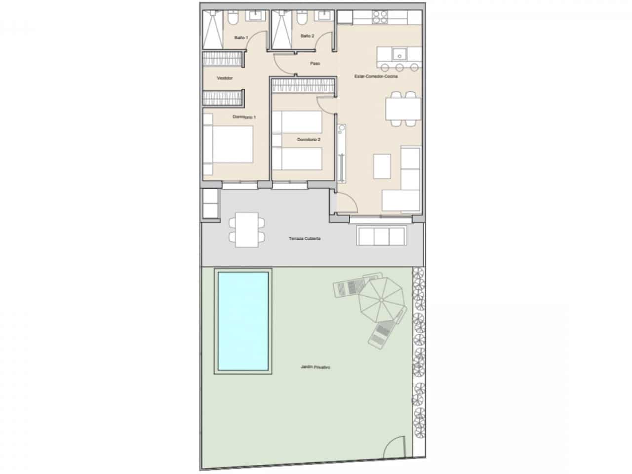 2 makuuhuone Huoneisto myytävänä paikassa Alfaz del Pi / L'Alfas del Pi mukana uima-altaan - 287 000 € (Ref: 9335285)