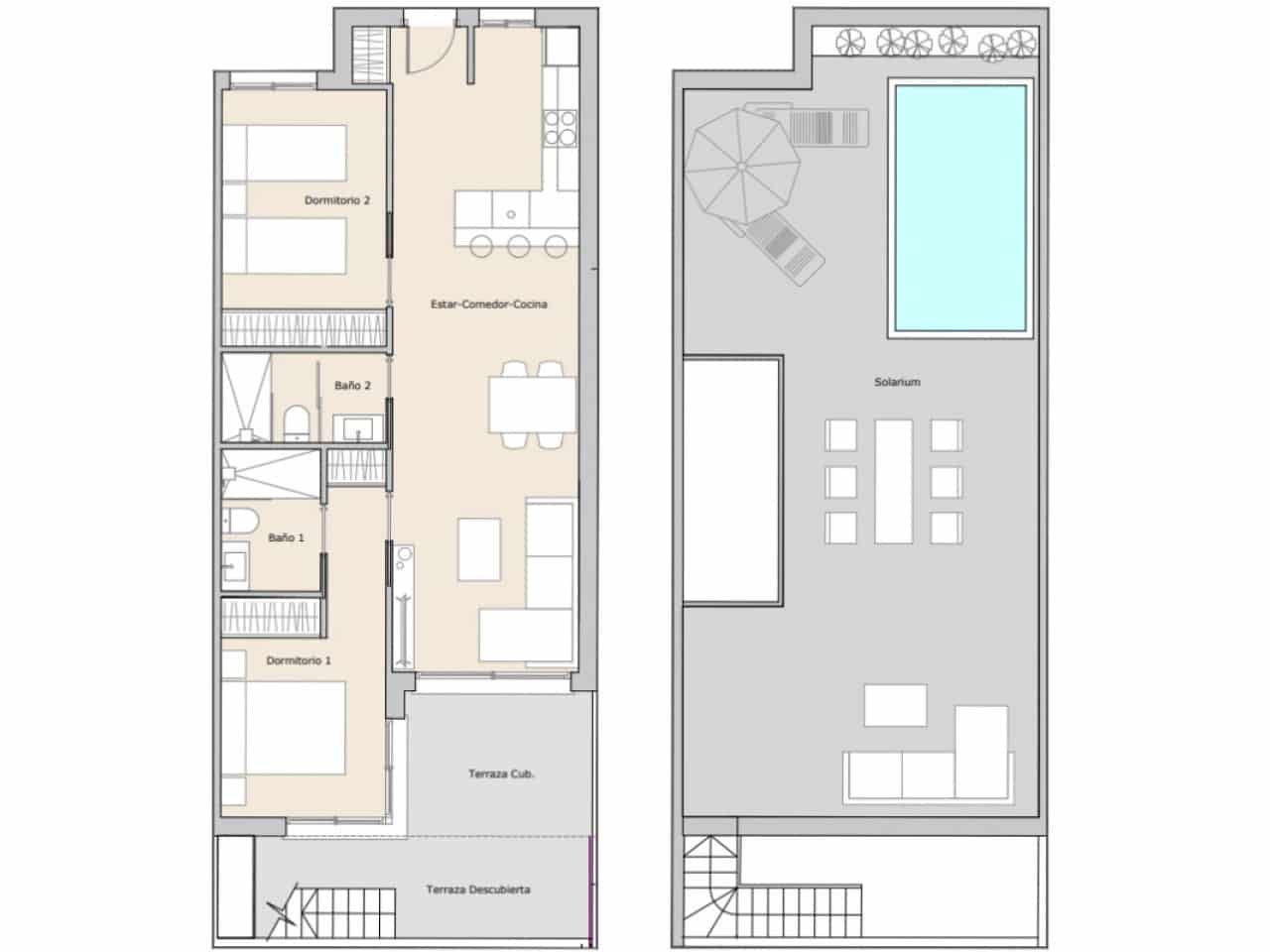 2 makuuhuone Huoneisto myytävänä paikassa Alfaz del Pi / L'Alfas del Pi mukana uima-altaan - 287 000 € (Ref: 9335285)
