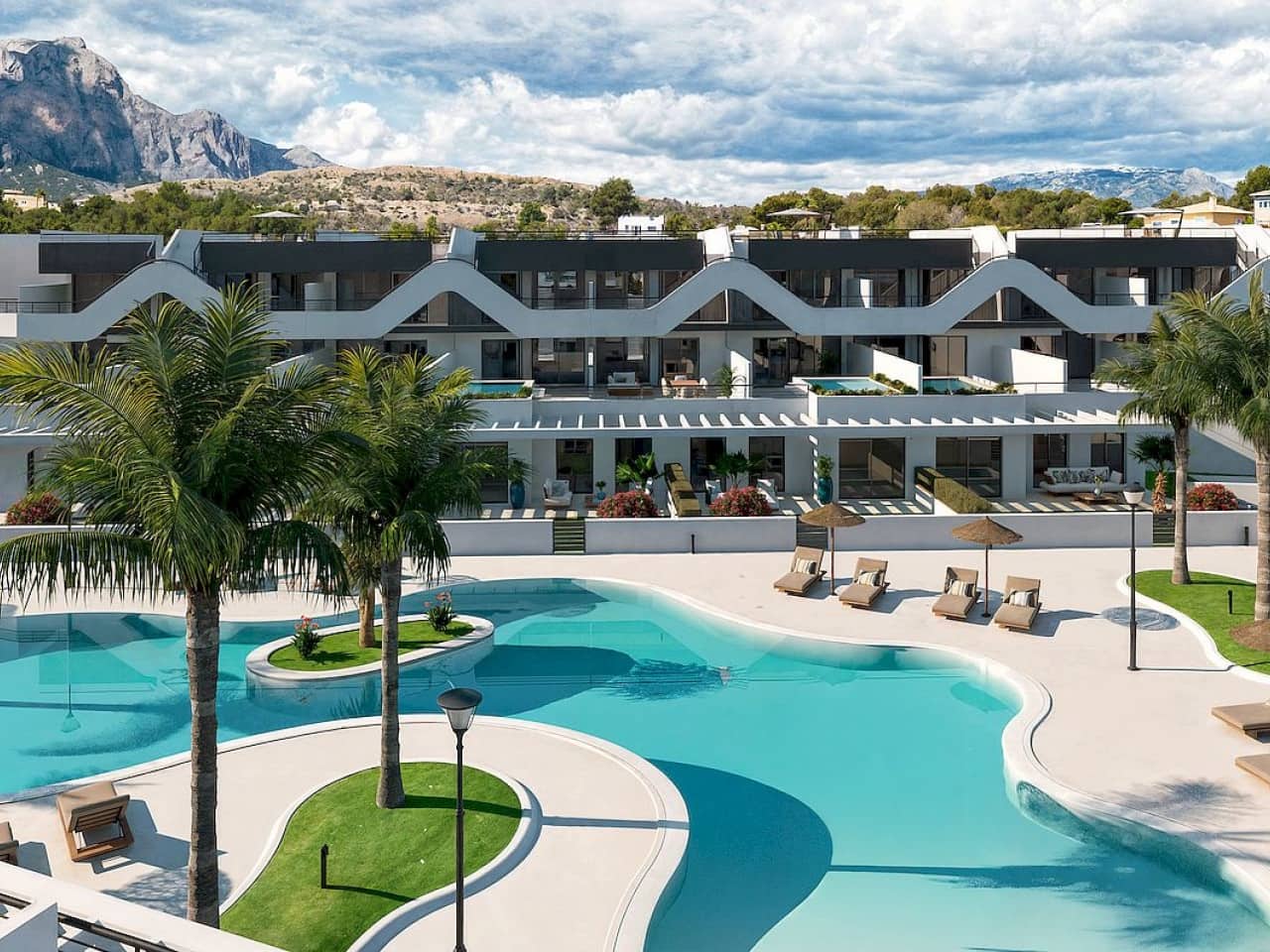 2 bedroom Apartment for sale in Alfaz del Pi / L'Alfas del Pi with pool - € 293,000 (Ref: 9335286)