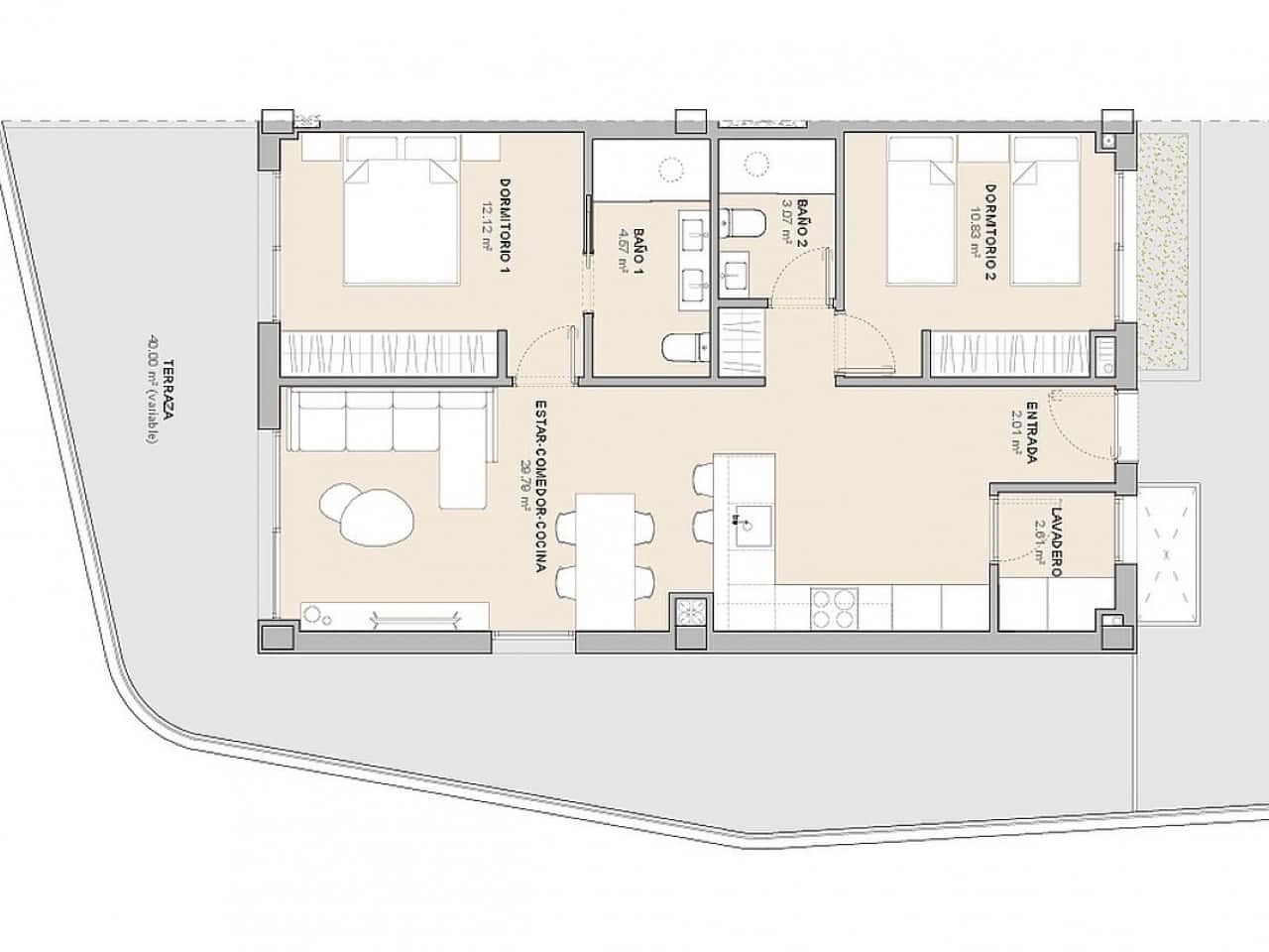 2 bedroom Apartment for sale in La Nucia with pool - € 306,711 (Ref: 9349731)