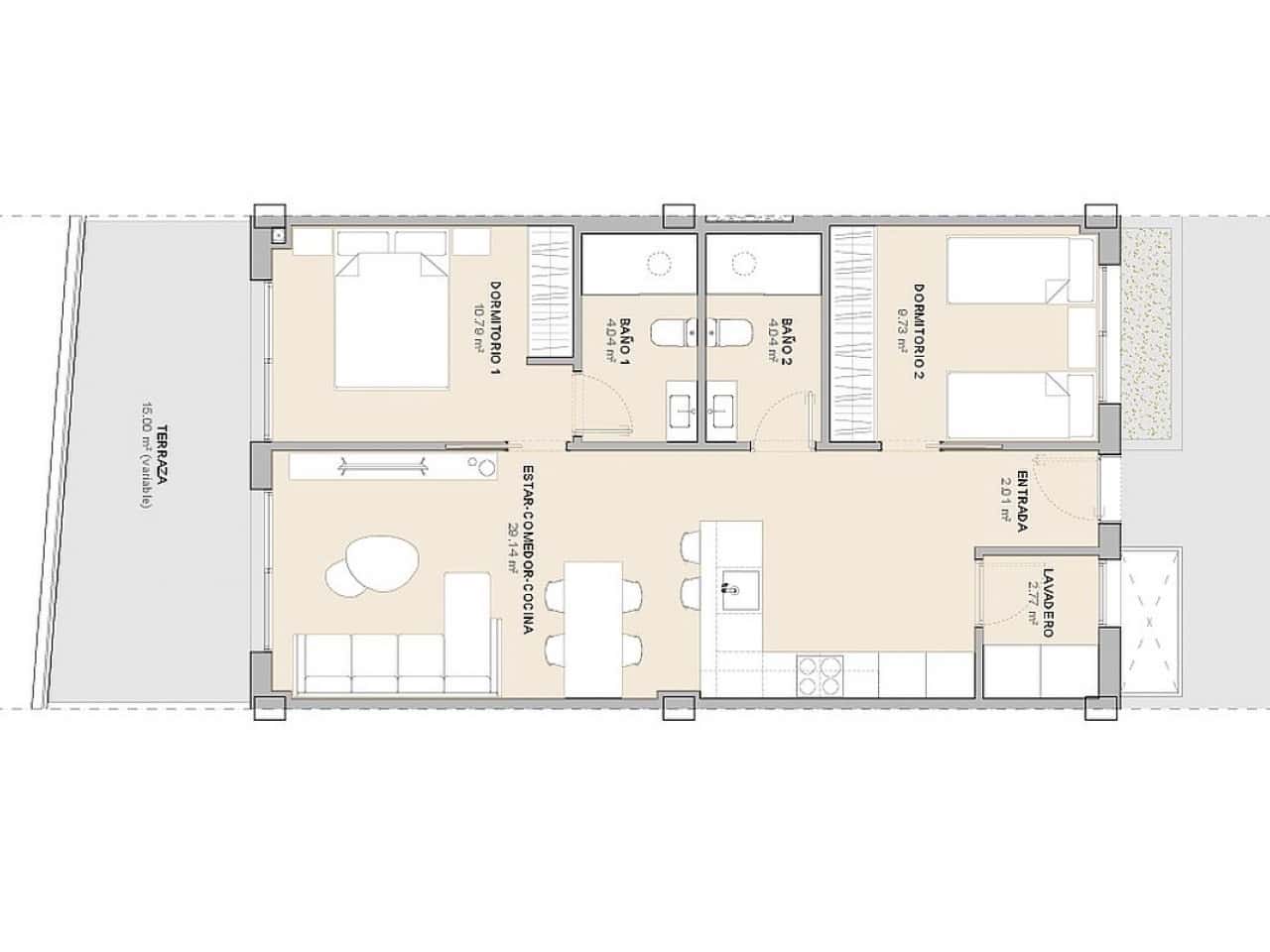 2 bedroom Apartment for sale in La Nucia with pool - € 317,625 (Ref: 9349732)