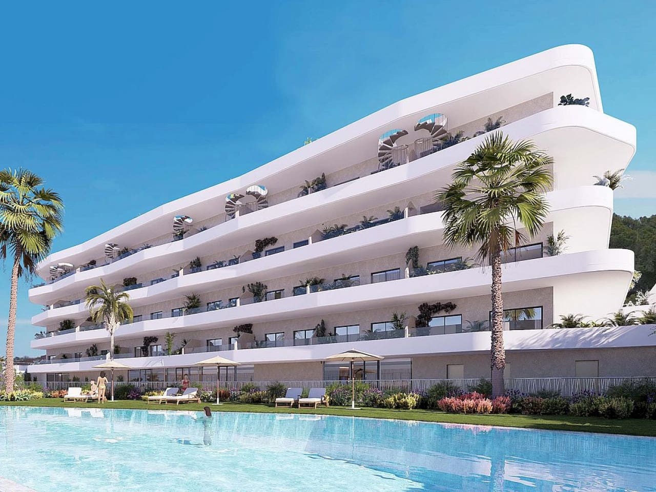 2 soveværelse Penthouse til salg i La Nucia med swimmingpool - € 398.475 (Ref: 9349734)