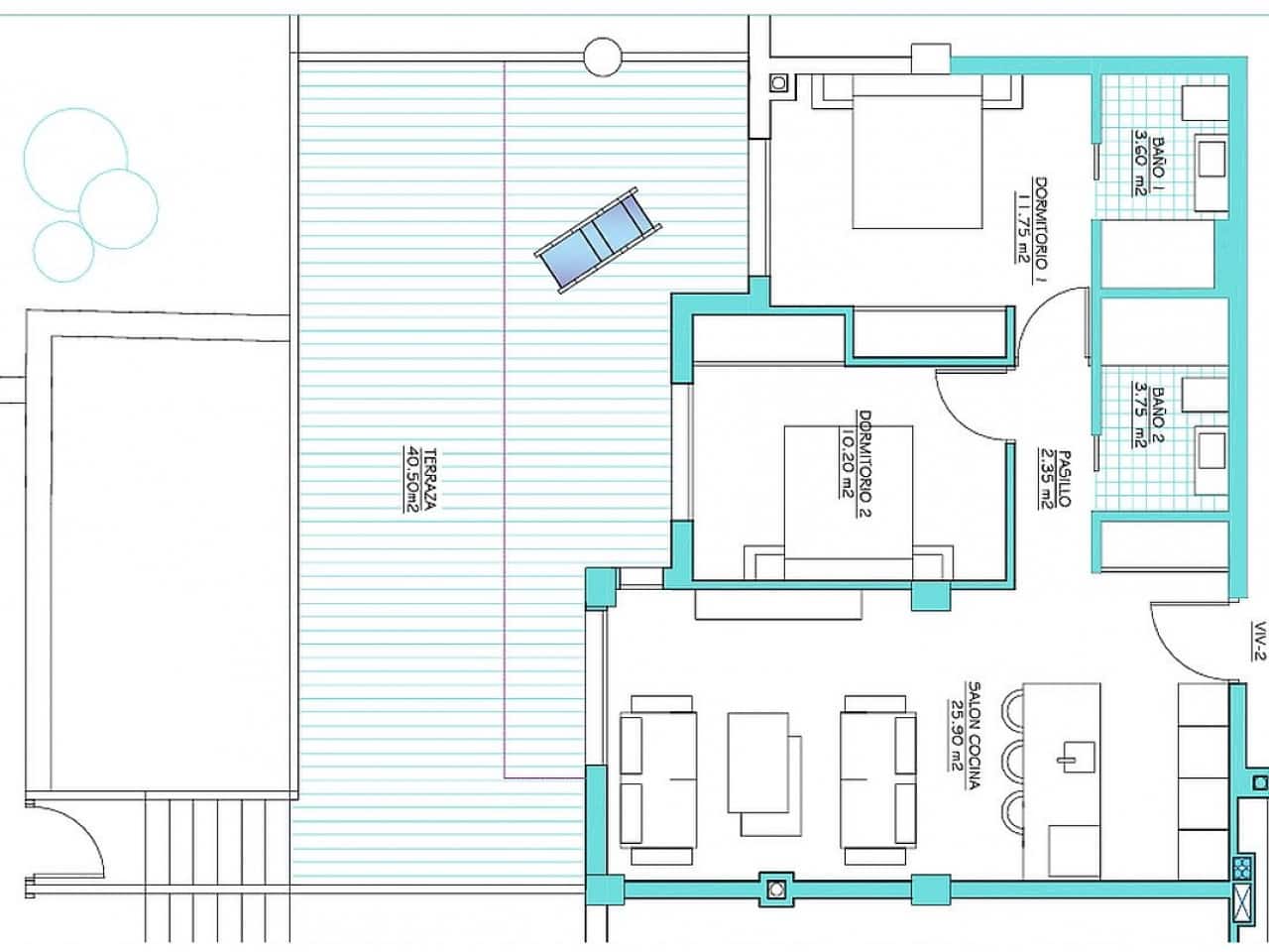 2 quarto Penthouse para venda em Torre-Pacheco com piscina - 388 900 € (Ref: 9387820)