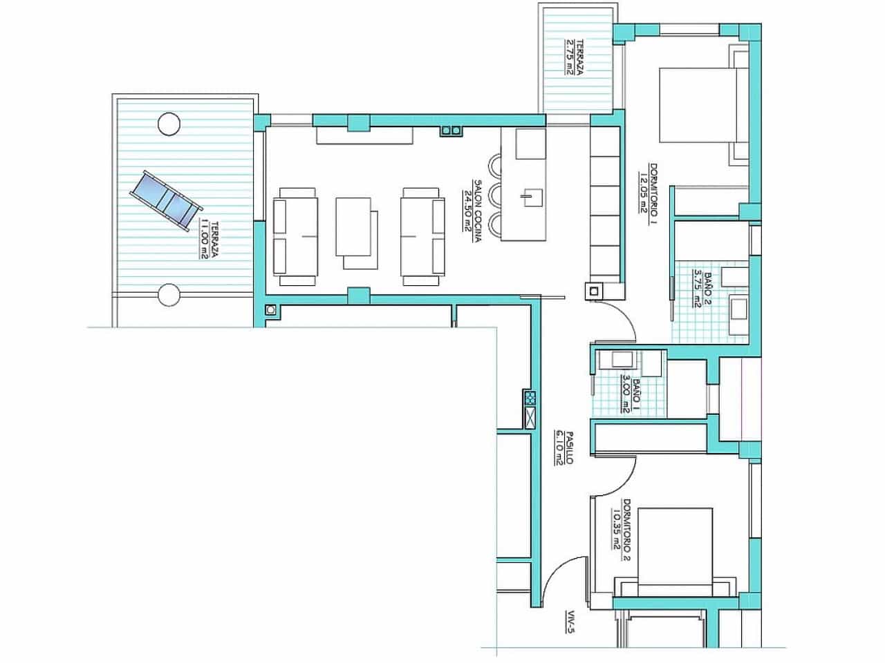 2 quarto Penthouse para venda em Torre-Pacheco com piscina - 388 900 € (Ref: 9387820)