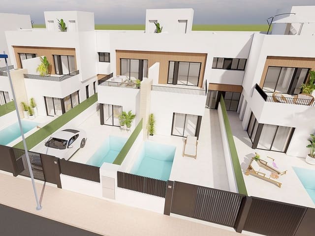 3 makuuhuone Huvila myytävänä paikassa Santiago de la Ribera, San Javier mukana uima-altaan - 379 000 € (Ref: 9388092)