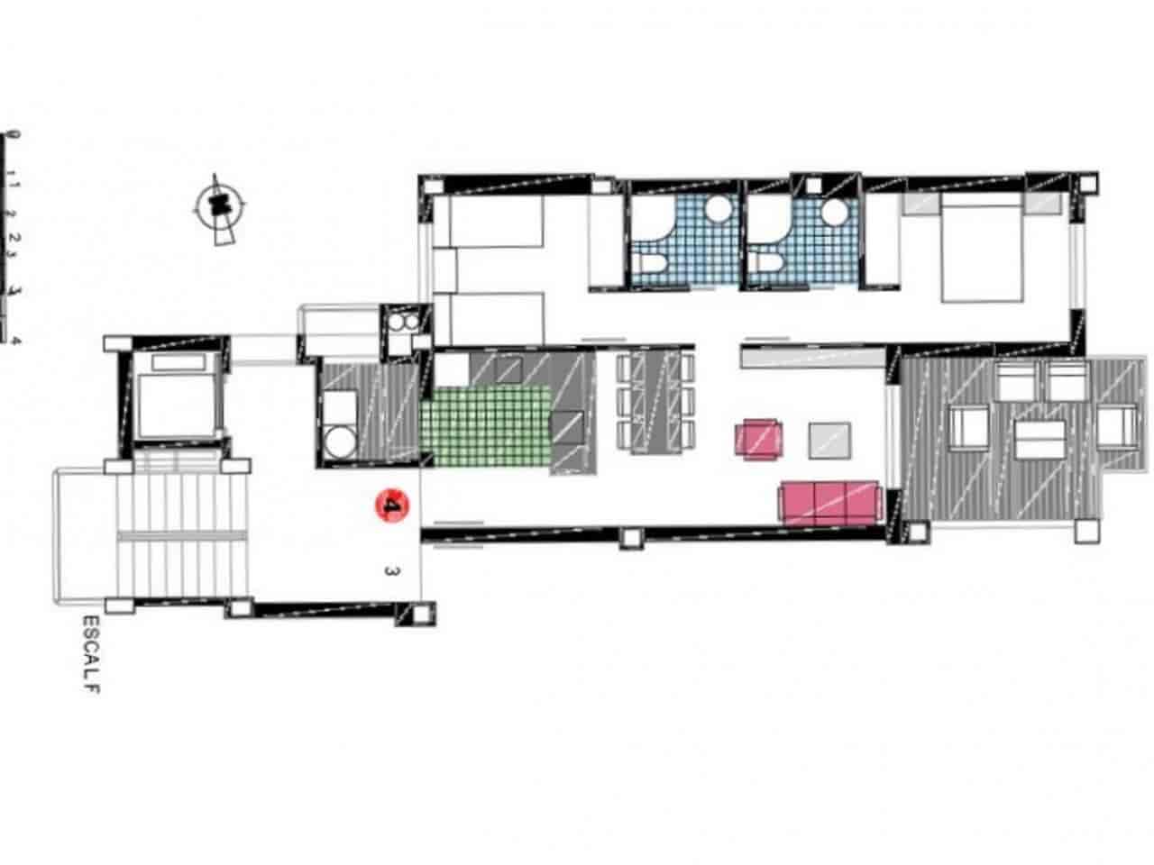3 makuuhuone Huoneisto myytävänä paikassa Denia mukana uima-altaan - 475 000 € (Ref: 9396323)