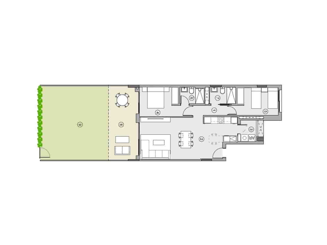2 quarto Penthouse para venda em Orihuela Costa com piscina garagem - 449 000 € (Ref: 9396325)